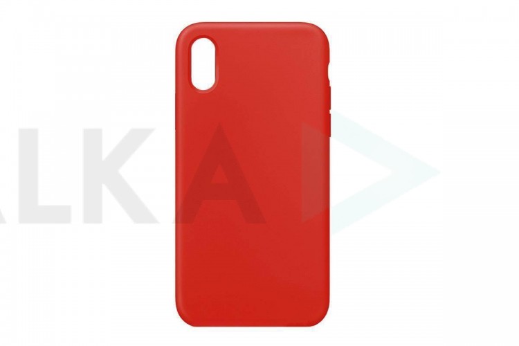 Чехол для iPhone ХS (5.8) Silicone Case Soft Touch (ярко-красный) 14