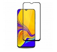 Защитное стекло дисплея Samsung Galaxy A01 (SM-015)/A40 с полным покрытием без упаковки (черный)
