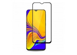 Защитное стекло дисплея Samsung Galaxy A01 (SM-015)/A40 с полным покрытием без упаковки (черный)