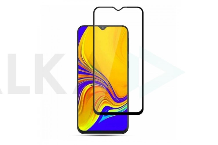 Защитное стекло дисплея Samsung Galaxy A01 (SM-015)/A40 с полным покрытием без упаковки (черный)