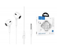 Наушники вакуумные проводные HOCO M1 Max crystal earphones (белый)