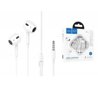 Наушники вакуумные проводные HOCO M1 Max crystal earphones (белый)