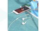 Наушники вакуумные проводные HOCO M1 Max crystal earphones (белый)