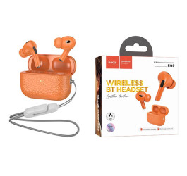 Наушники вакуумные беспроводные HOCO EQ9 Duke true wireless BT headset (оранжевый)