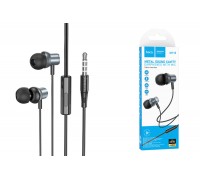 Наушники вакуумные проводные HOCO M110 Encourage metal universal earphones with mic (серый)