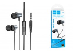 Наушники вакуумные проводные HOCO M110 Encourage metal universal earphones with mic (серый)
