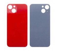 Задняя крышка (стекло) для iPhone 13 (красный) легкая установка (литое стекло)