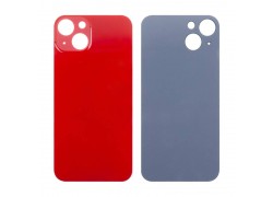 Задняя крышка (стекло) для iPhone 13 (красный) легкая установка (литое стекло)