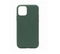 Чехол силиконовый iPhone 11 Pro (5.8) тонкий (темно-зеленый)