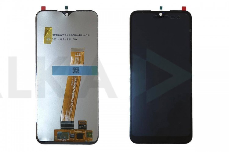 Дисплей для Samsung A015F/ M015F в сборе с тачскрином (черный) 100% (широкий коннектор)