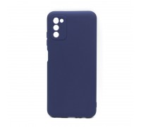 Чехол для Samsung A03S тонкий (синий)