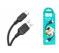 Кабель USB - USB Type-C HOCO X90 (черный) 1м силиконовый