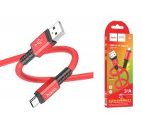 Кабель USB - USB Type-C HOCO X85 (красный) 1м 