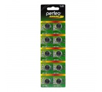 Батарейка часовая Perfeo AG10 LR1130/10BL Alkaline Cell 389A цена за блистер 10 шт