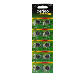 Батарейка часовая Perfeo AG10 LR1130/10BL Alkaline Cell 389A цена за блистер 10 шт