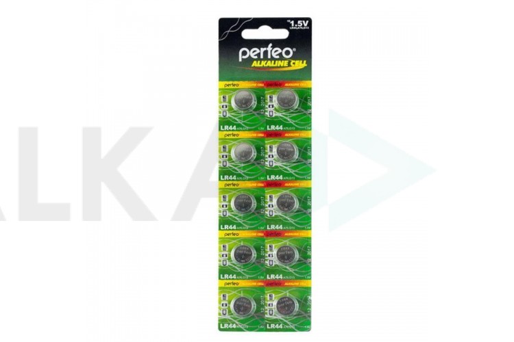 Батарейка часовая Perfeo AG13 LR44/10BL Alkaline Cell 357A (цена за блистер 10 шт)
