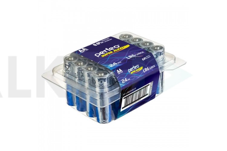 Батарейка алкалиновая Perfeo LR6 AA/24BOX Super Alkaline цена за 24 шт