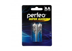 Батарейка алкалиновая Perfeo LR6 AA/2BL Super Alkaline блистер цена за 2 шт