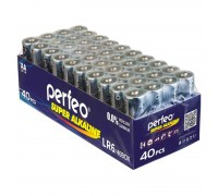 Батарейка алкалиновая Perfeo LR6 AA/40BOX Super Alkaline цена за 40 шт