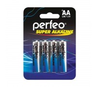 Батарейка алкалиновая Perfeo LR6 AA/4BL Super Alkaline (блистер цена за 4 шт)
