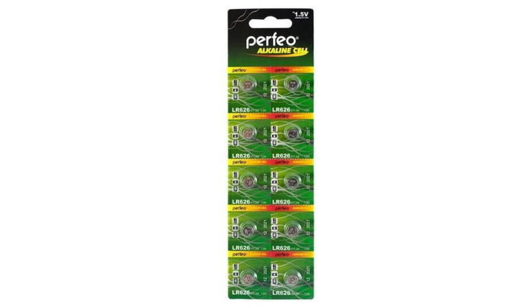 Батарейка часовая Perfeo AG4 LR626/10BL Alkaline Cell 377A (цена за блистер 10 шт)