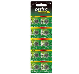 Батарейка часовая Perfeo AG5 LR754/10BL Alkaline Cell 393A (цена за блистер 10 шт)