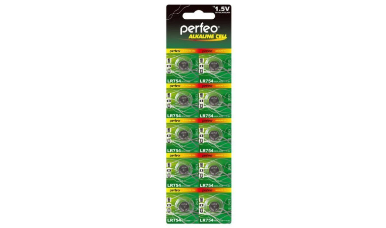 Батарейка часовая Perfeo AG5 LR754/10BL Alkaline Cell 393A (цена за блистер 10 шт) Батарейка часовая Perfeo AG5 LR754/10BL Alkaline Cell 393A (цена за блистер 10 шт)