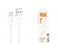 Кабель USB - MicroUSB HOCO X87 (белый) 1м силиконовый