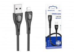 Кабель USB - Lightning BOROFONE BX98 2,4A (черный) 1м 