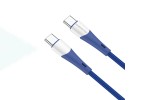 Кабель USB Type-C - USB Type-C BOROFONE BX61, PD60W (синий) 1м