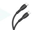 Кабель USB Type-C - USB Type-C BOROFONE BX86, PD60W (черный) 1м силиконовый