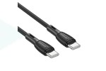 Кабель USB Type-C - USB Type-C BOROFONE BX86, PD60W (черный) 1м силиконовый