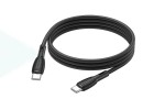 Кабель USB Type-C - USB Type-C BOROFONE BX86, PD60W (черный) 1м силиконовый