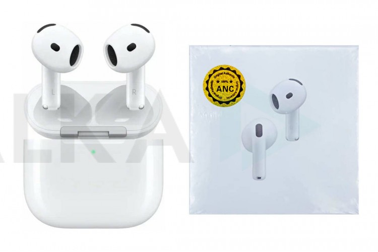 Наушники вакуумные беспроводные AirPods 4 (copy orig) (белый)