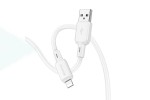 Кабель USB - Lightning BOROFONE BX94 2,4A (светло-серый) 1м