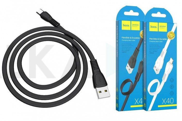 Кабель USB - USB Type-C HOCO X40, 2,4A (черный) 1м