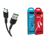 Кабель USB - MicroUSB HOCO X33 4A (черный) 1м