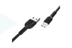 Кабель USB - MicroUSB HOCO X33 4A (черный) 1м