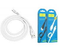 Кабель USB - USB Type-C HOCO X40, 2,4A (белый) 1м