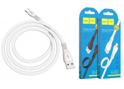 Кабель USB - USB Type-C HOCO X40, 2,4A (белый) 1м