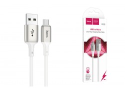 Кабель USB - MicroUSB HOCO X66 Prime (белый) 1м 