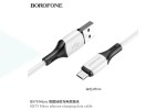 Кабель USB - MicroUSB BOROFONE BX79 силиконовый 2,4A (черный) 1м