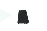 Чехол силиконовый iPhone XS Max матовый перламутровый (черный)