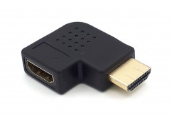 Переходник HDMI (мама - папа) угловой правый V1.4