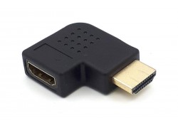 Переходник HDMI (мама - папа) угловой правый V1.4