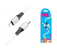 Кабель USB Type-C - Lightning HOCO X86 PD20W (белый) 1м (силиконовый)