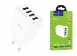Сетевое зарядное устройство 4USB HOCO Fuerza C102A Fast Charging 3.0 (белый)