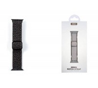 Ремешок цветной XO с пряжкой BT06A Colorful buckle strap 38/40/41mm iWatch Band Starlight Black