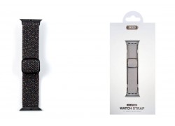 Ремешок цветной XO с пряжкой BT06A Colorful buckle strap 38/40/41mm iWatch Band Starlight Black