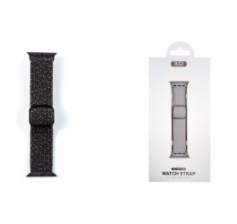 Ремешок цветной XO с пряжкой BT06A Colorful buckle strap 38/40/41mm iWatch Band Starlight Black
